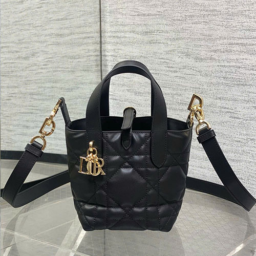 Túi Xách Dior Toujours 0626 Màu Đen Siêu Vip Size 15 cm