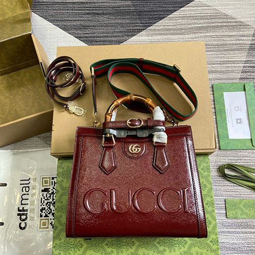 Túi Xách Gucci Diana 702721 Màu Đỏ Siêu Cấp Size 27 cm