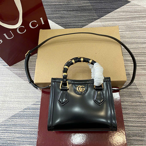 Túi Xách Gucci Diana Small Tote Bag 832936 Màu Đen Siêu Cấp Size 20cm