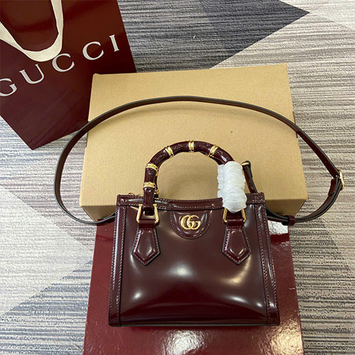 Túi Xách Gucci Diana Small Tote Bag 832936 Màu Đỏ Siêu Cấp Size 20cm