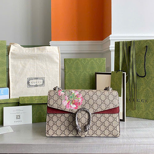 Túi Xách Gucci Dionysus Shoulder Bag (Middle) G400249 Hoa Siêu Vip Size 28cm