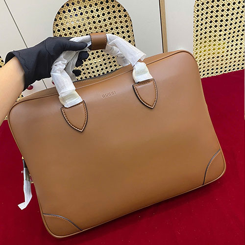 Túi Xách Gucci Emblem Màu Nâu Siêu Vip Size 40 cm
