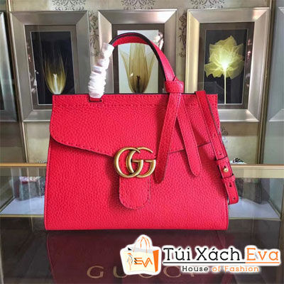 Túi Xách Gucci Marmont Nguyên Bản Size 31.5 Màu Đỏ Đẹp