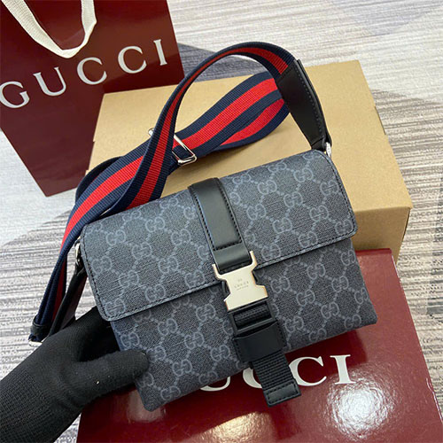 Túi xách Gucci siêu cấp – Mini GG Supreme 2025 – màu đen