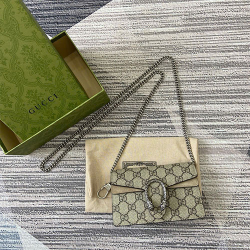 Túi Xách Gucci Supreme Canvas 476432 Siêu Cấp Size 16.5  cm