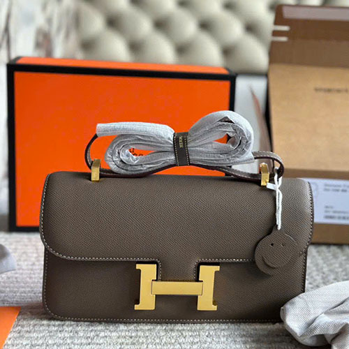 Túi xách Hermès 24K Màu Nâu Full Box Size 26 cm