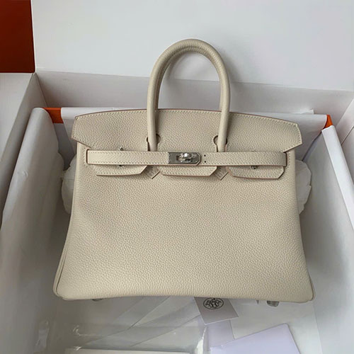 Túi Xách Hermès Birkin 25 Màu Trắng Sữa Like Auth Size 25 cm