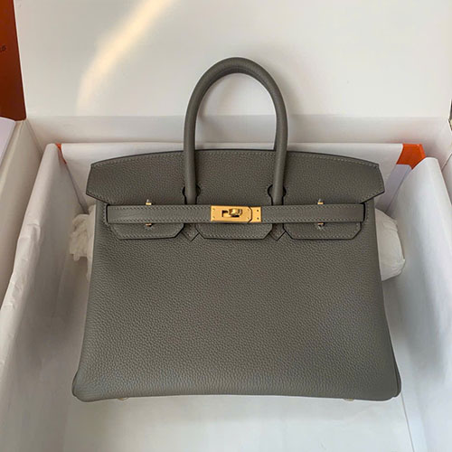 Túi Xách Hermès Birkin 25 Màu Xám Like Auth Size 25 cm