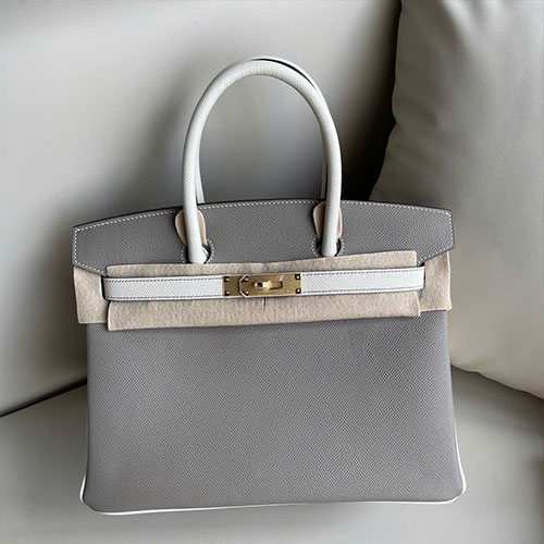 Túi Xách Hermès Birkin 30 Màu Xám Siêu Vip Size 30cm