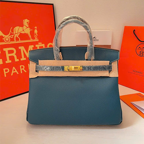 Túi xách Hermes Birkin 30cm – Super (bản nâng cấp mới) - màu xanh