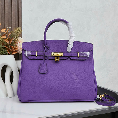 Túi Xách Hermes Birkin 35 Super Da Thật Khóa Vàng