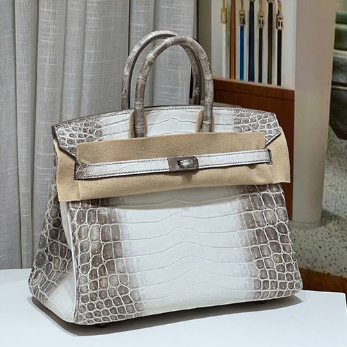 Túi Xách Hermès Cá Sấu Bạch Tạng Like Auth Size 25 cm