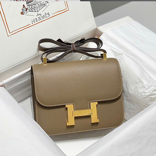 Túi Xách Hermès Constance 23 Màu Xám Siêu Vip Size 23cm