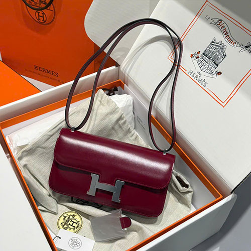 Túi Xách Hermès Constance Elan Màu Đỏ Siêu Vip Size 24cm
