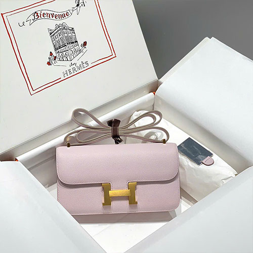 Túi Xách Hermès Constance Elan Màu Hồng Tím Siêu Vip Size 24cm