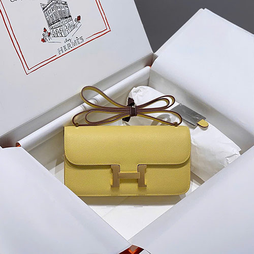 Túi Xách Hermès Constance Elan Màu Vàng Like Auth Size 24 cm