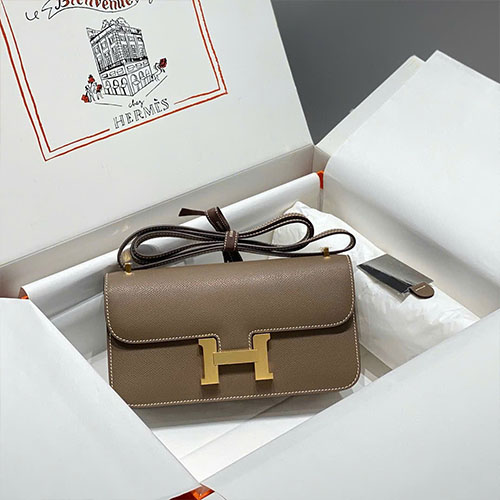 Túi Xách Hermès Constance Elan Màu Xám Voi Like Auth Size 24 cm