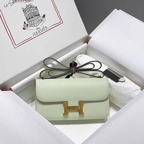 Túi Xách Hermès Constance Elan Màu Xanh Bubble Siêu Vip Size 24cm