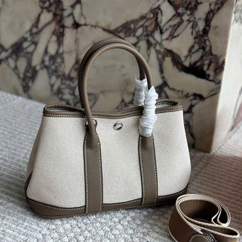 Túi xách Hermès Garden Màu Nâu Full Box Size 25 cm