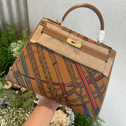 Túi xách Hermes Kelly 28 cm – dòng vẽ tay graffiti nghệ thuật