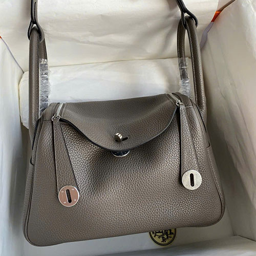 Túi Xách Hermes Lindy 26 Màu Xám Gris Étain Siêu Vip Size 26cm