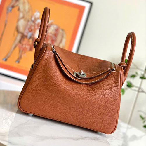 Túi Xách Hermes Lindy Màu Cam Siêu Cấp