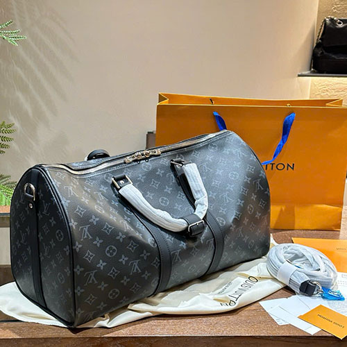 Túi Xách Keepall  LV Màu Đen Super Size 45 cm