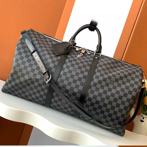Túi Xách Keepall  LV N41413 Màu Đen Siêu Vip Size 55 cm