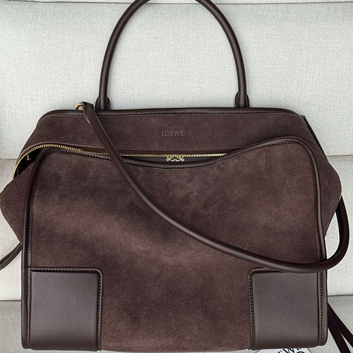 Túi xách Loewe Amazona 180 Large Suede – Siêu VIP - màu nâu