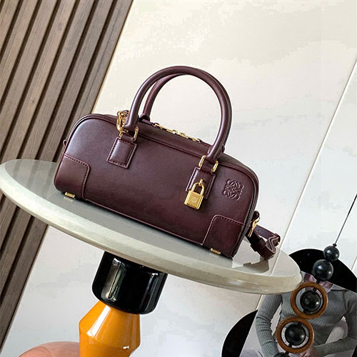 Túi xách LOEWE Amazona 9085 Da Nappa Màu Đỏ Burgundy Siêu VIP
