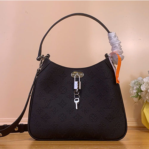 Túi xách Louis Vuitton All Around PM Mahina Da Đục Lỗ Siêu VIP - màu đen