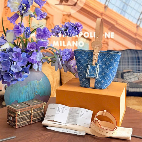 Túi xách Louis Vuitton All In BB Denim Like Auth M28107