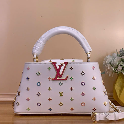 Túi xách Louis Vuitton Capucines EW BB M27636 Trắng  Siêu VIP