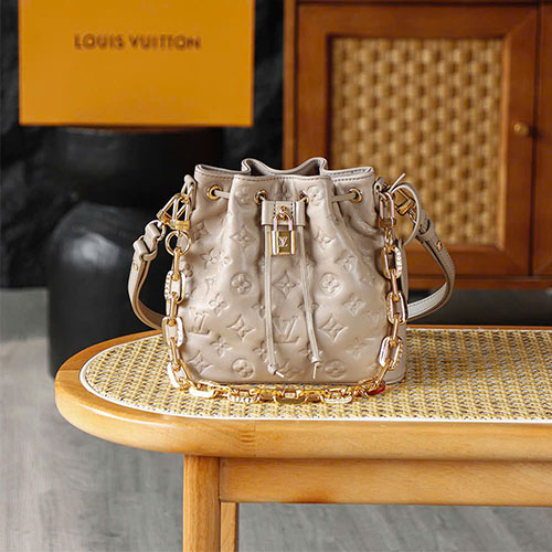 Túi xách Louis Vuitton like auth Coussin Bucket dập nổi Monogram