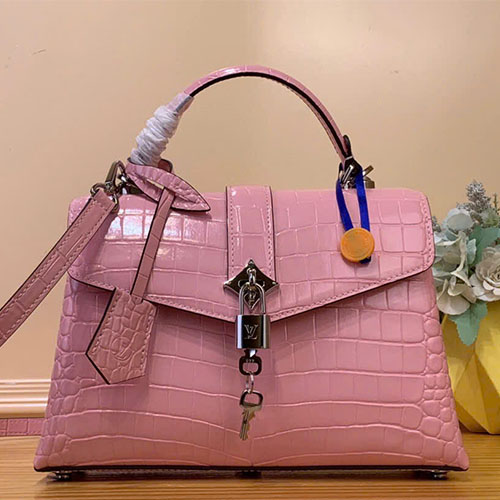 Túi xách Louis Vuitton Rose des Vents - Màu Hồng Vân Cá Sấu