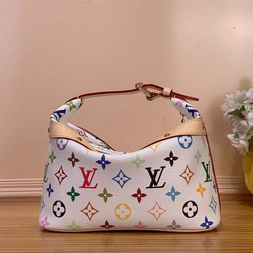 Túi xách Louis Vuitton siêu vip cruiser cosmetic pouch trắng đa sắc murakami