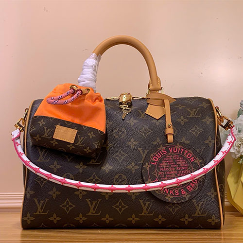 Túi xách Louis Vuitton Speedy Bandoulière 30 M27512 Monogram Paris À Vélo Siêu VIP