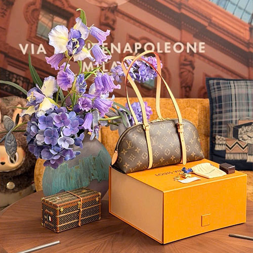 Túi xách Louis Vuitton SQUIRE Baguette Shell Like Auth