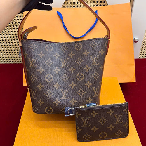 Túi Xách LV All In BB M12925 Màu Nâu Siêu Cấp Size 18cm