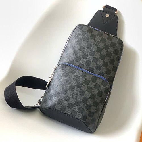 Túi Xách LV Avenue N40008 Màu Đen Caro Lót Xanh Siêu Cấp Size 31 cm
