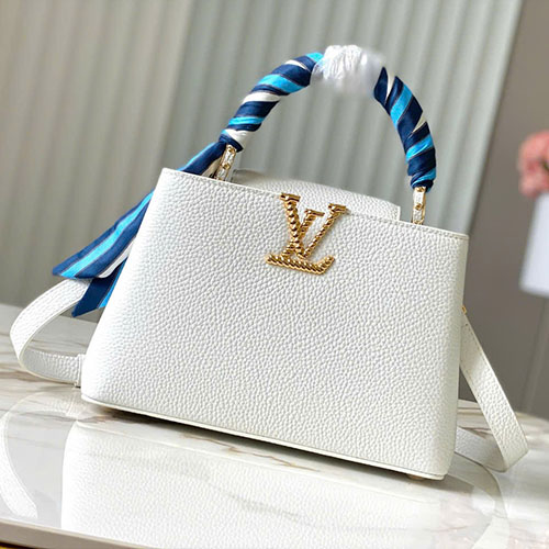 Túi Xách LV Capucines BB M24673 Màu Trắng Siêu Cấp 27 cm