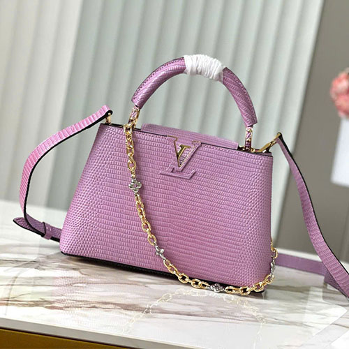 Túi Xách LV Capucines BB N98093  Màu Hồng Siêu Cấp 27 cm