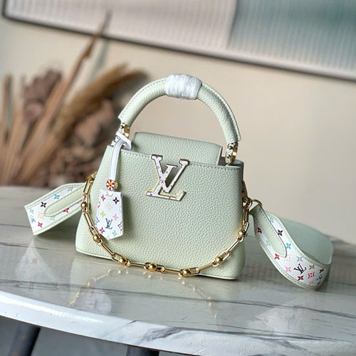 Túi Xách LV Capucines M13253 Xanh Mint Siêu Cấp Size 21cm