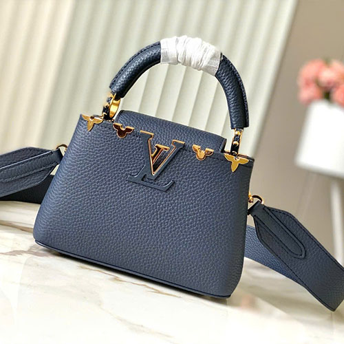 Túi Xách LV Capucines M25231 Màu Xanh Siêu Cấp 21 cm