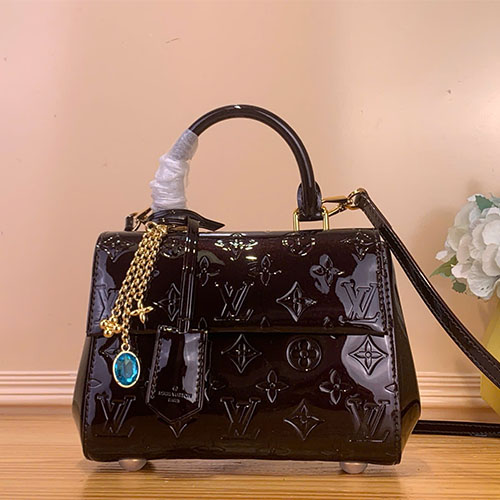 Túi xách LV Cluny Mini Epi – Màu tím ánh kim (da bóng)