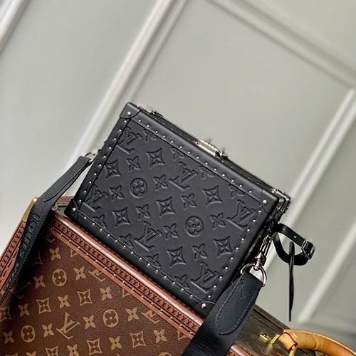 Túi Xách LV Clutch Box M12876 Màu Đen Siêu Vip Size 24 cm