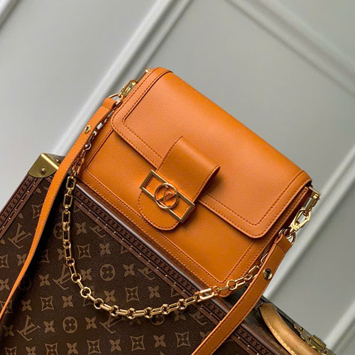 Túi Xách LV Dauphine Soft Bag M25048 Màu Cam Siêu Vip Size 24 cm