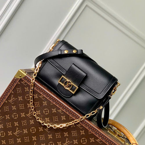 Túi Xách LV Dauphine Soft Bag M25050 Màu Đen Siêu Vip Size 24 cm