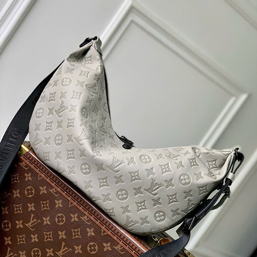 Túi Xách LV Hobo Hamac M24468 Màu Xám Siêu Vip Size 39 cm