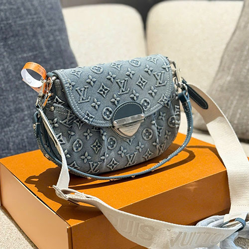 Túi Xách LV Ivy Denim Yuanbao Bag Full Box 25 cm